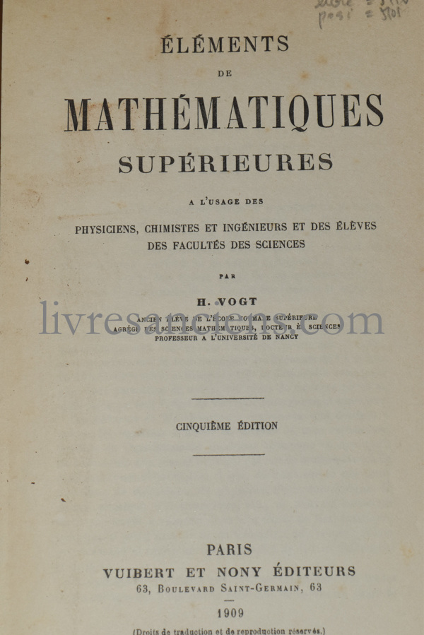 Photo VOGT, Henri.&nbsp;