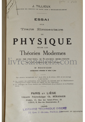 Photo TILLIEUX, Jean.&nbsp;