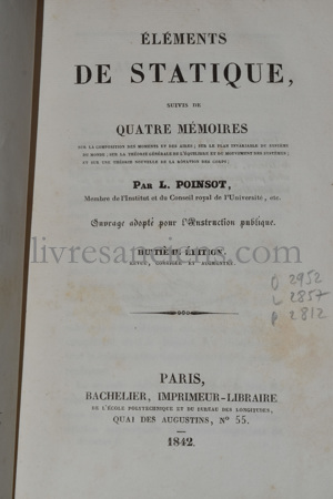 Photo POINSOT, Louis.&nbsp;