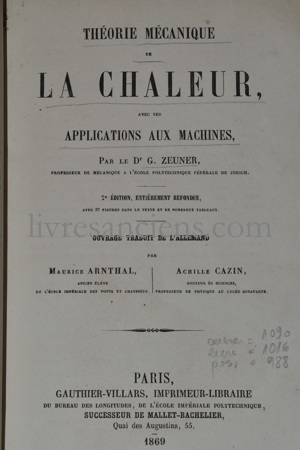 Photo ZEUNER, Gustav.&nbsp;