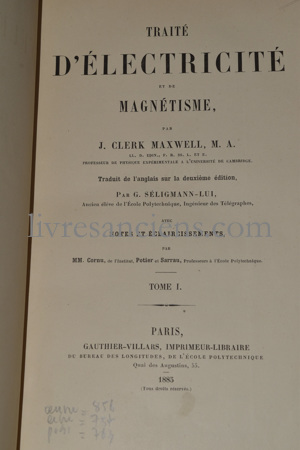 Photo MAXWELL, James Clerk.&nbsp;