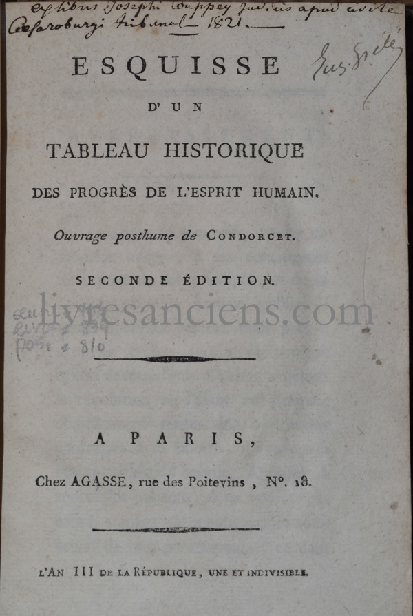 Photo CONDORCET, Jean Antoine Nicolas de Caritat, marquis de.&nbsp;