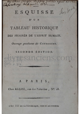 Photo CONDORCET, Jean Antoine Nicolas de Caritat, marquis de.&nbsp;