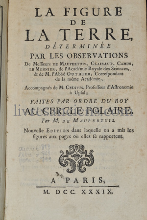 Photo MAUPERTUIS, Pierre Louis Moreau (de).&nbsp;