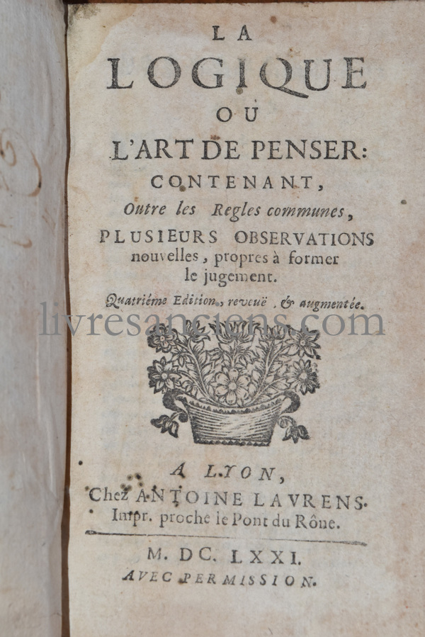 Photo ARNAULD, Antoine || NICOLE, Pierre.&nbsp;