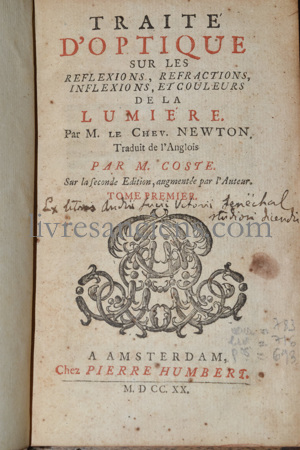 Photo NEWTON, Isaac.&nbsp;