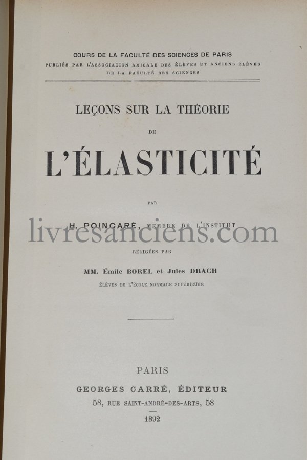 Photo POINCARÉ, Henri.&nbsp;