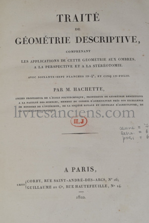 Photo HACHETTE, Jean.&nbsp;