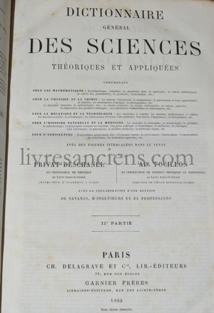 Photo PRIVAT-DESCHANEL, Augustin Paul || FOCILLON, Adolphe.&nbsp;