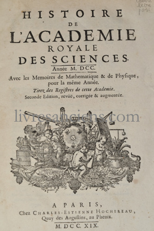 Photo [ACADEMIE ROYALE DES SCIENCES]  VARIGNON, Pierre.&nbsp;