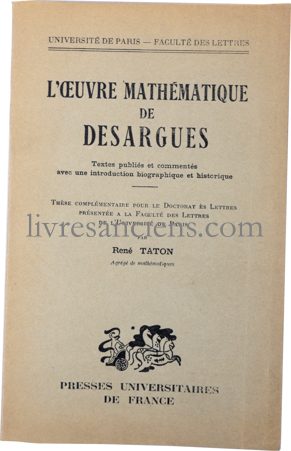 Photo DESARGUES ||TATON, René.&nbsp;