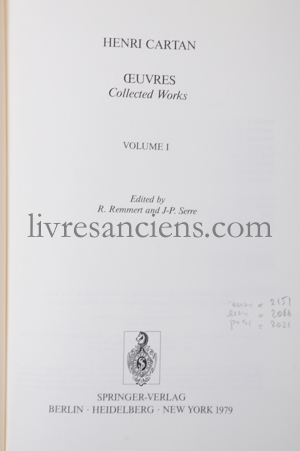 Photo CARTAN, Elie.&nbsp;