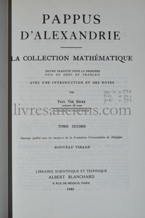 Photo PAPPUS D'ALEXANDRIE.&nbsp;