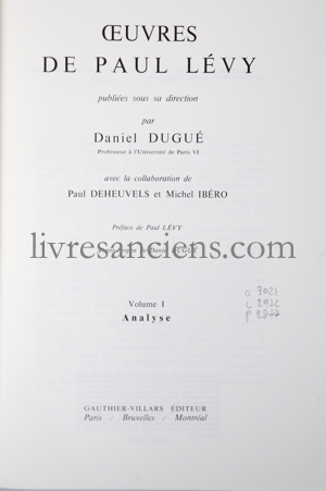 Photo LEVY, Paul.&nbsp;