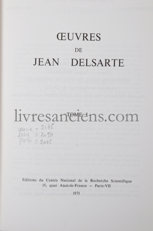 Photo DELSARTE, Jean.&nbsp;