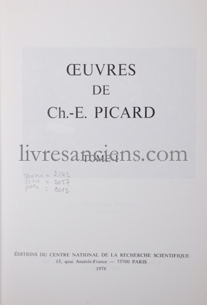 Photo PICARD, Emile.&nbsp;