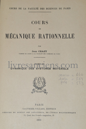 Photo CHAZY, Jean.&nbsp;