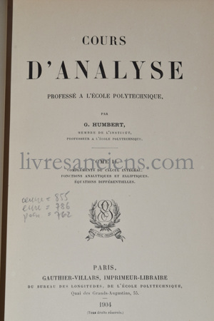 Photo HUMBERT, Georges.&nbsp;