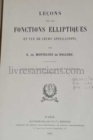 Photo MONTESSUS DE BALLORE, Robert (de).&nbsp;