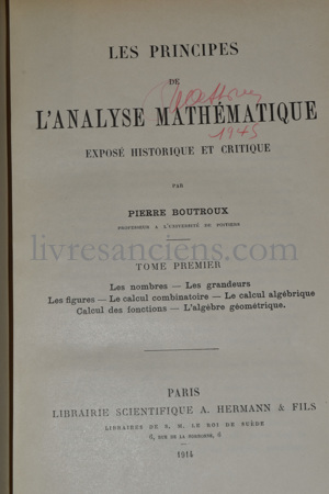 Photo BOUTROUX, Pierre.&nbsp;