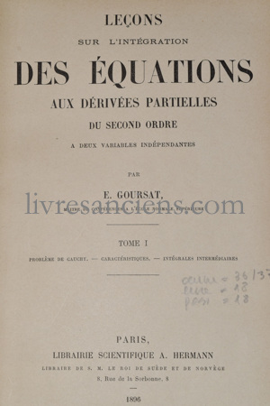 Photo GOURSAT, Édouard.&nbsp;