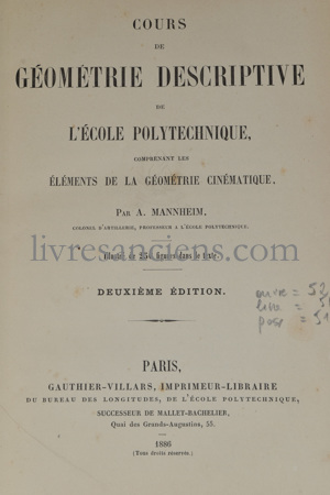 Photo MANNHEIM, Amédée.&nbsp;