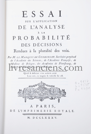 Photo CONDORCET, Jean Antoine Nicolas de Caritat, marquis de.&nbsp;
