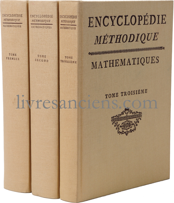 Photo [ENCYCLOPÉDIE MÉTHODIQUE] || MATHÉMATIQUES.&nbsp;