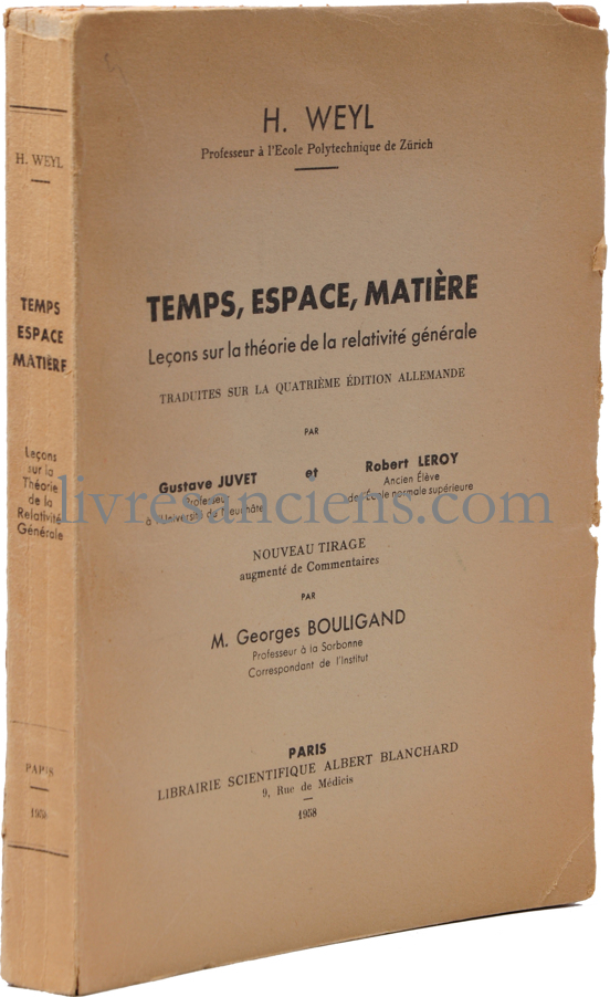 Photo WEYL, Hermann.&nbsp;