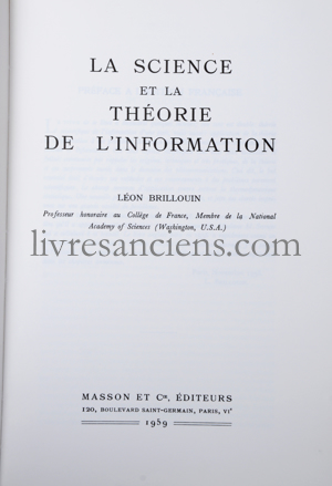 Photo BRILLOUIN, Léon.&nbsp;