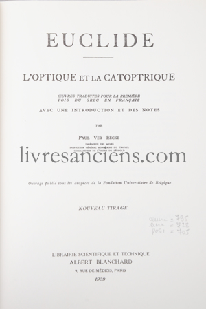 Photo EUCLIDE || EECKE, Paul Ver.&nbsp;