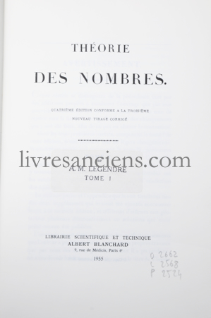 Photo LEGENDRE, Adrien Marie.&nbsp;