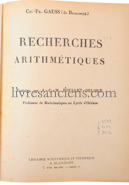 Photo GAUSS, Carl Friedrich.&nbsp;