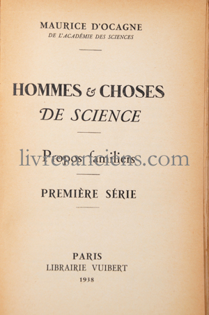 Photo D'OCAGNE, Maurice.&nbsp;