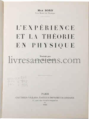 Photo BORN Max.&nbsp;