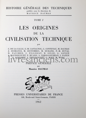 Photo DAUMAS, Maurice.&nbsp;