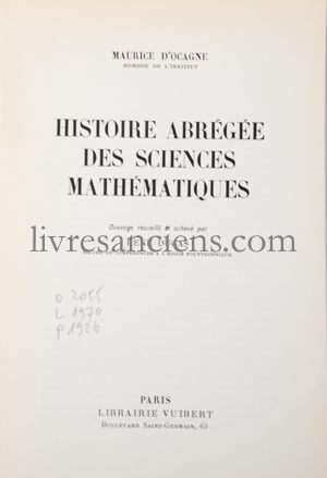 Photo OCAGNE, Maurice d' || DUGAS, René.&nbsp;