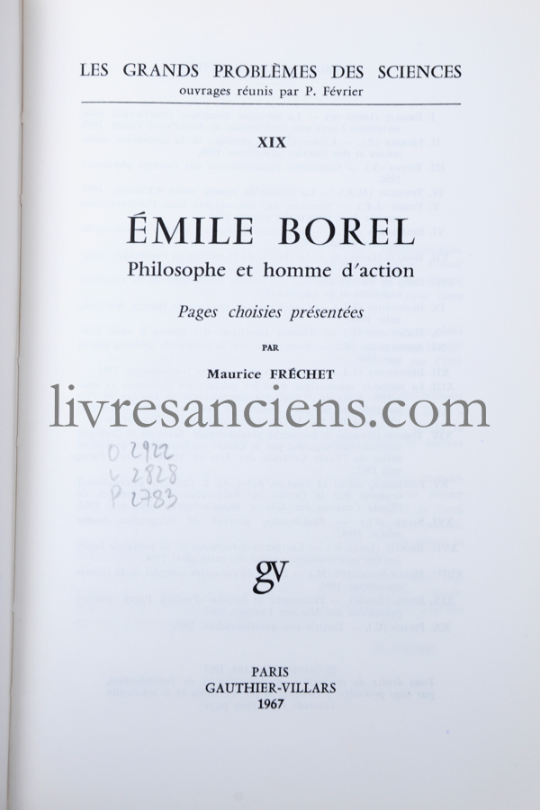 Photo FRECHET, Maurice.&nbsp;