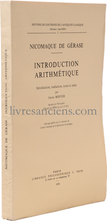 Photo NICOMAQUE DE GÉRASE.&nbsp;