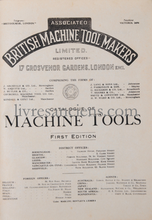 Photo ASSOCIATED BRITISH MACHINE TOOLS MAKERS.&nbsp;