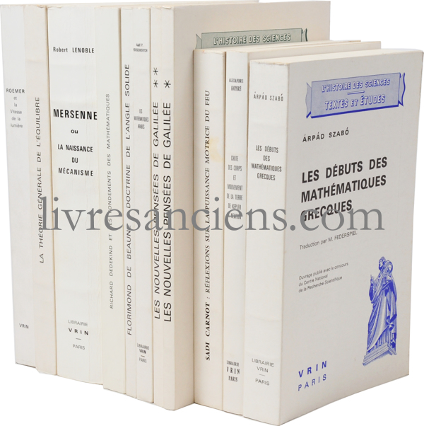 Photo [L'HISTOIRE DES SCIENCES - TEXTES et ÉTUDES].&nbsp;