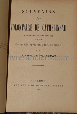Photo DE FONTENAY, Gustave.&nbsp;