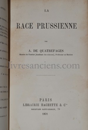 Photo DE QUATREFAGES, Armand.&nbsp;