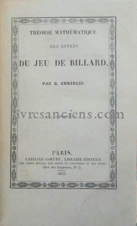 Photo CORIOLIS, Gustave Gaspard. 