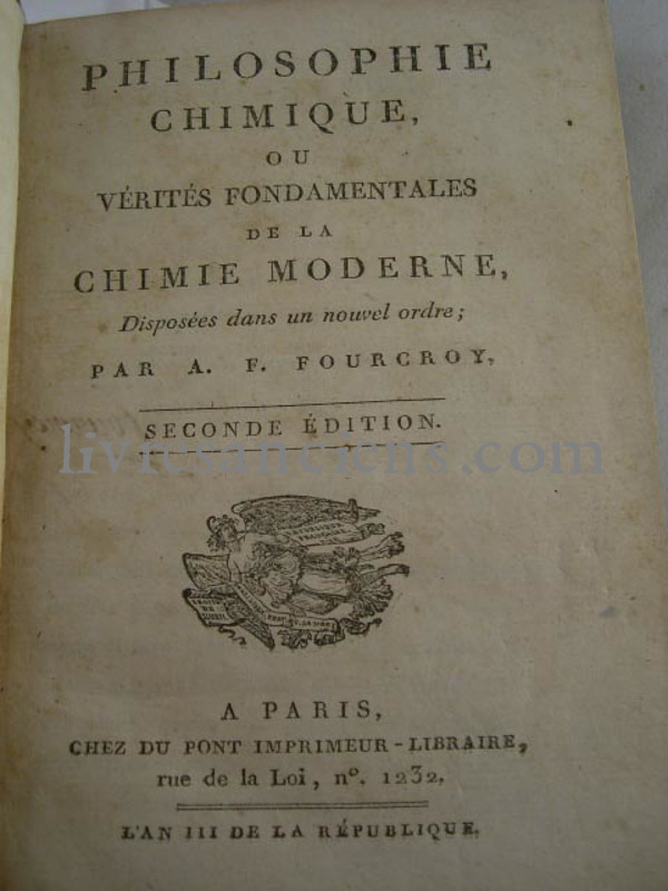 Photo FOURCROY, Antoine François de. & MURAT, J.A. 